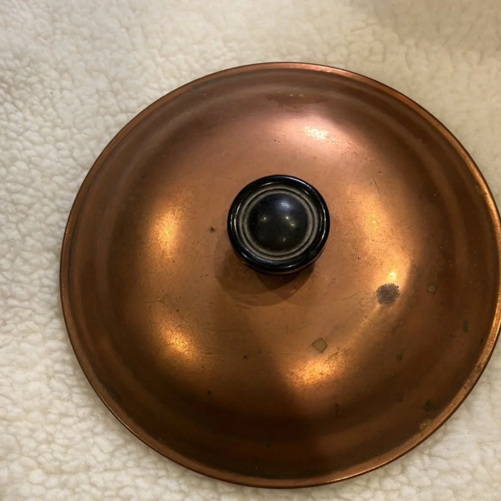 Vintage Ice bucket Lion Copper Color MCM mid century Coppercraft Guild 3Pc Set